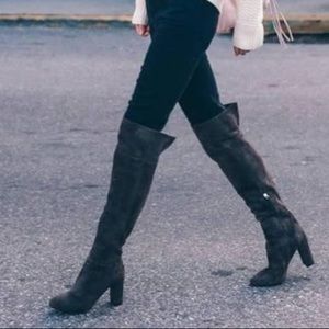 Kenneth Cole Charcoal Over-the-Knee Boots